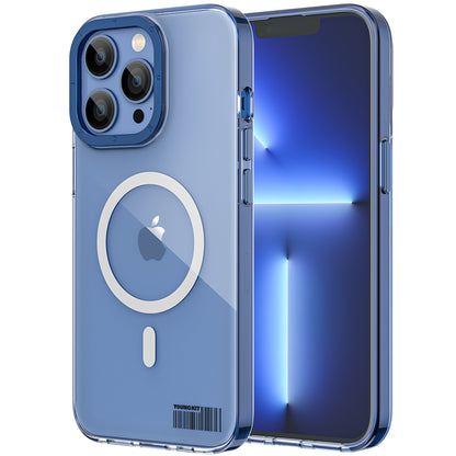 iPhone 13 Pro Max Kılıf M-safe Şarj Özellikli Youngkit Coloured Glaze Serisi Kapak