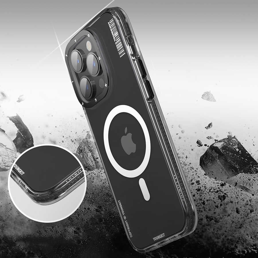 iPhone 13 Pro Max Kılıf M-safe Şarj Özellikli YoungKit Exquisite Serisi Kapak