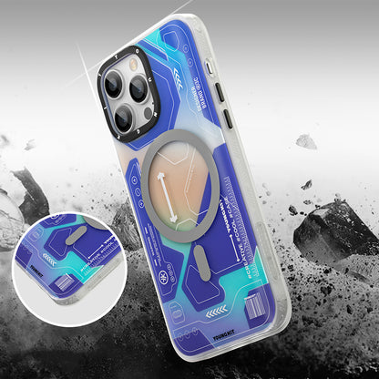 iPhone 13 Pro Max Kılıf M-safe Şarj Özellikli YoungKit Metaverse Serisi Kapak