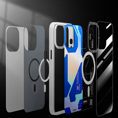 iPhone 13 Pro Max Kılıf M-safe Şarj Özellikli YoungKit Metaverse Serisi Kapak