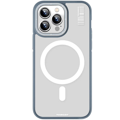 iPhone 13 Pro Max Kılıf M-safe Şarj Özellikli Youngkit Rock Sand Serisi Kapak