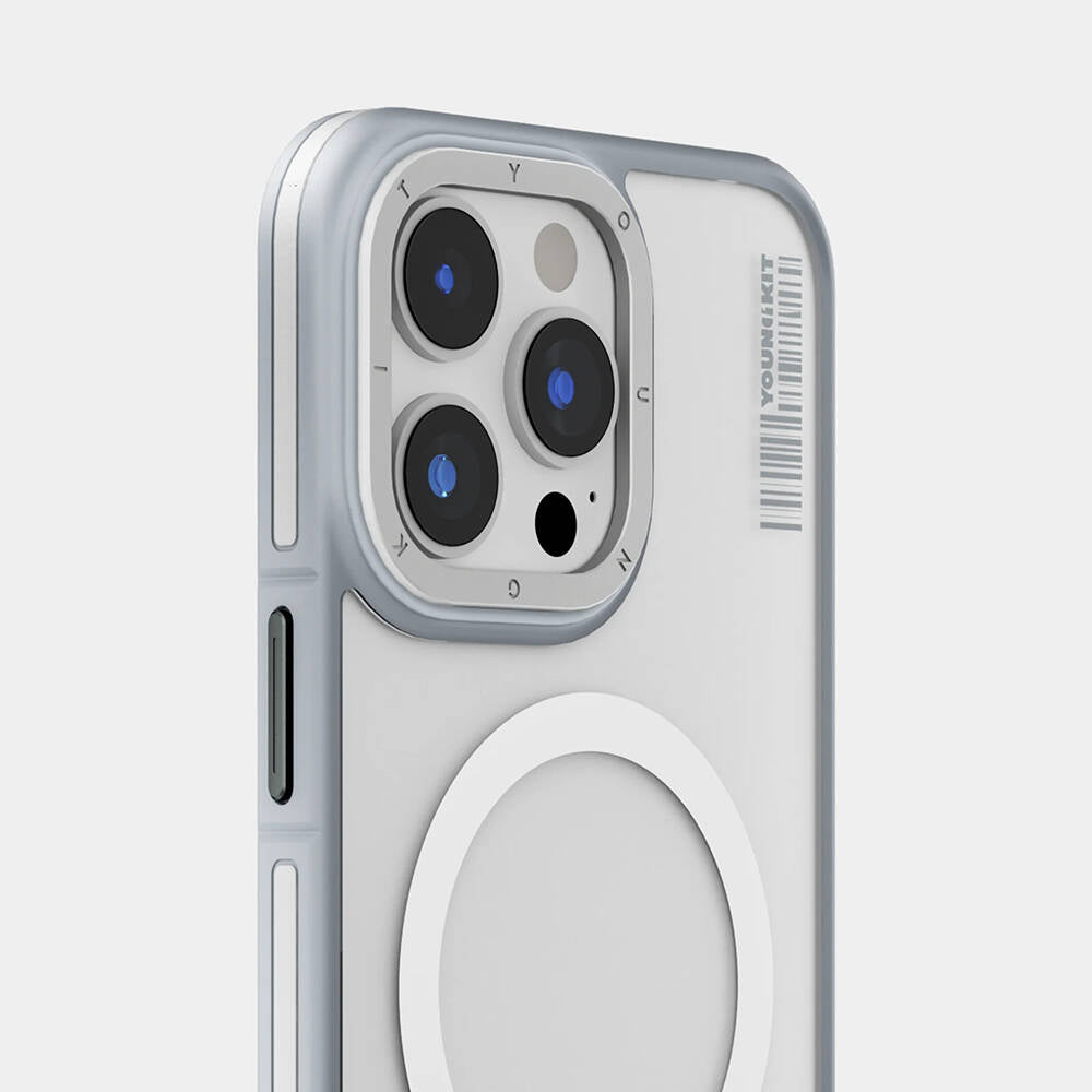 iPhone 13 Pro Max Kılıf M-safe Şarj Özellikli Youngkit Rock Sand Serisi Kapak