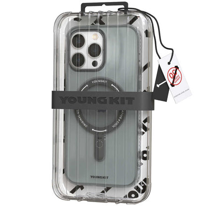 iPhone 13 Pro Max Kılıf M-safe Şarj Özellikli Youngkit Rock Serisi Kapak