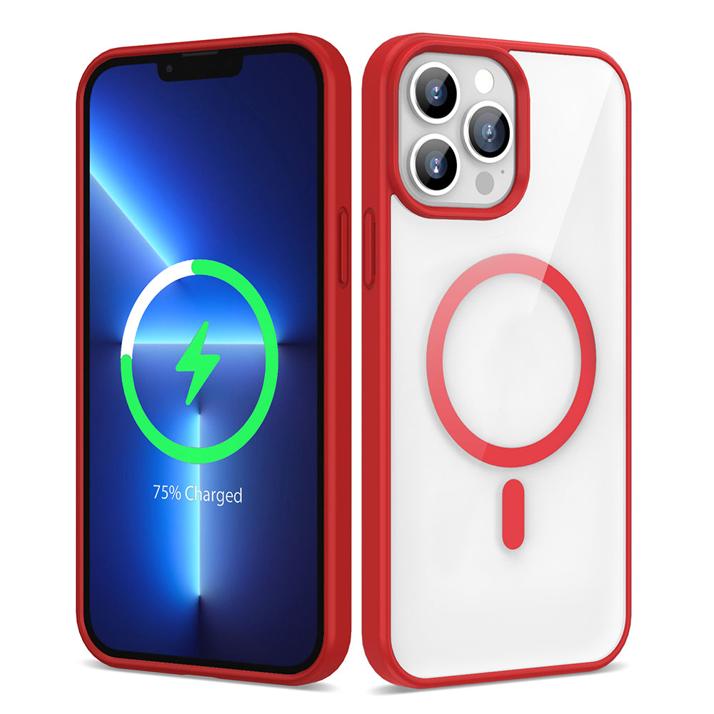 Apple iPhone 13 Pro Max Kılıf M-safe Wireless Şarj Özellikli Silikon Zore Ege Kapak