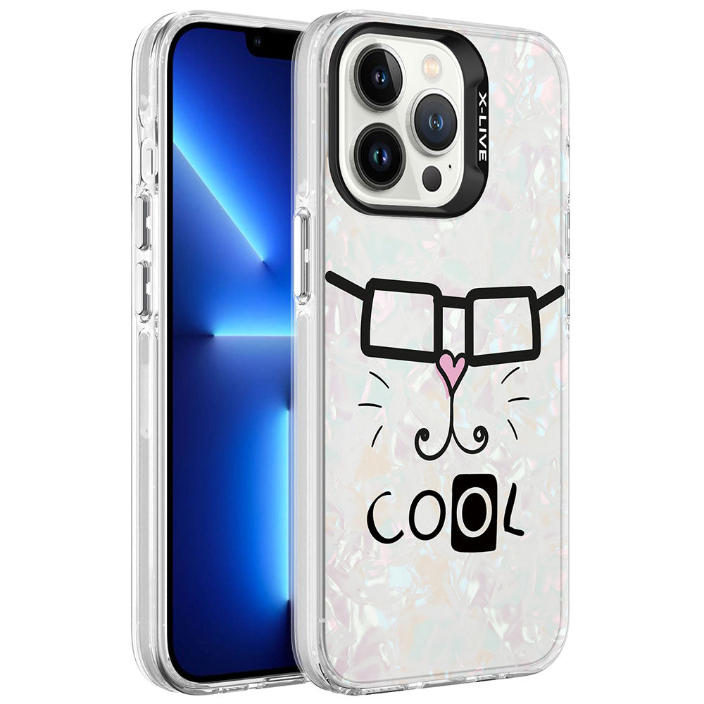 Apple iPhone 13 Pro Max Kılıf Mermer Desenli Zore Marbello Kapak