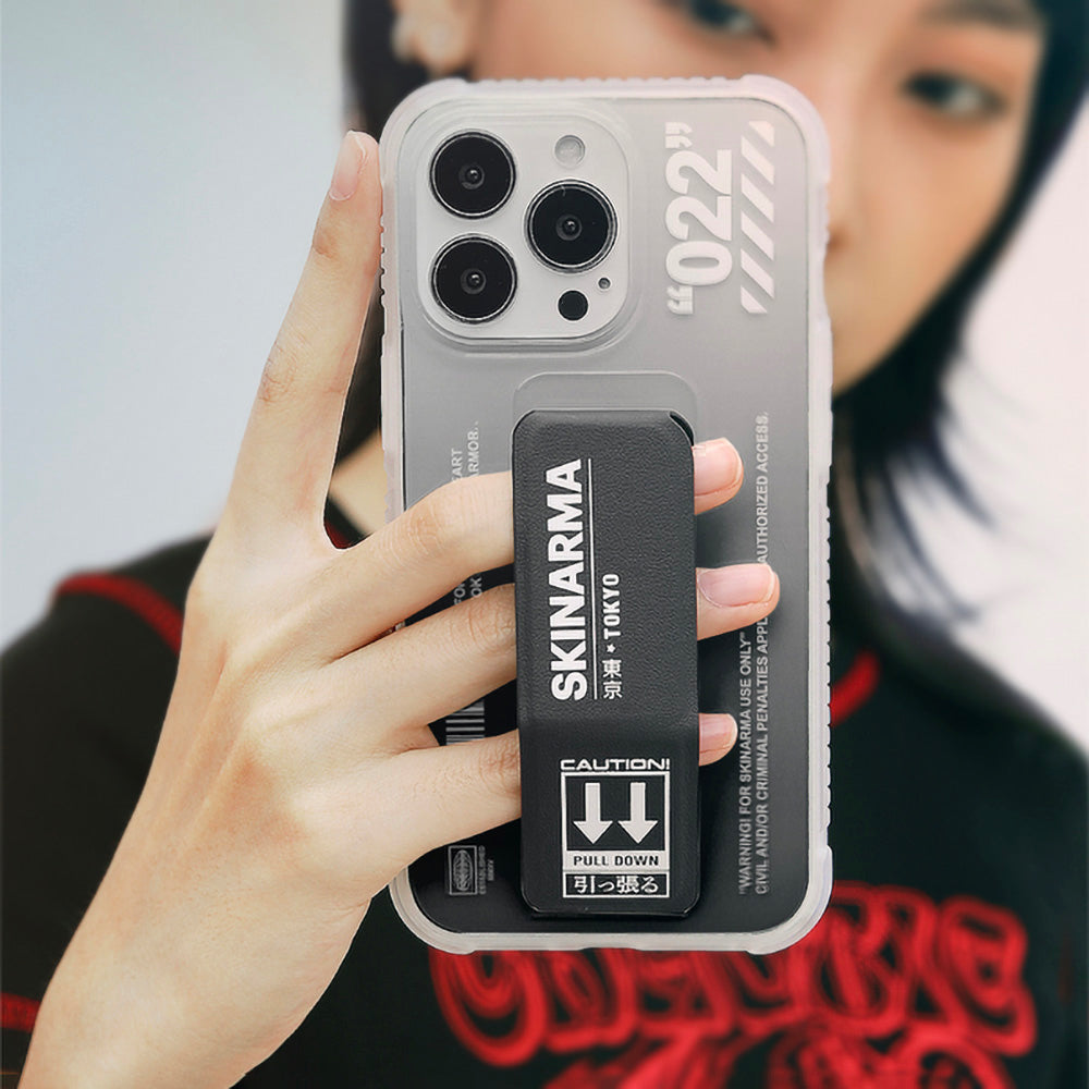 iPhone 13 Pro Max Kılıf SkinArma Standlı Şeffaf Tasarımlı Taihi Kobai Kapak