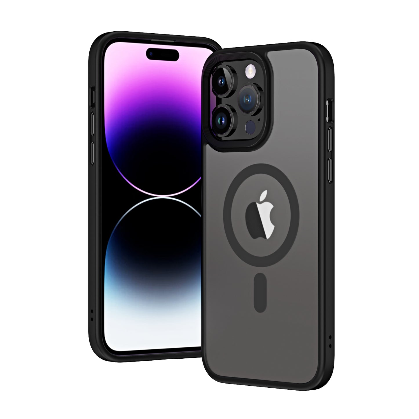 Apple iPhone 13 Pro Max Kılıf Wireless Şarj Özellikli Zore Hibrit M-safe Kapak