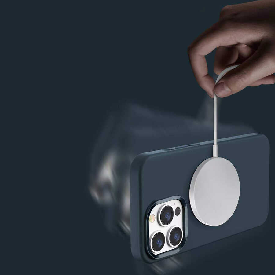 iPhone 13 Pro Max Kılıf Wiwu M-safe Magnetic Silikon Kapak