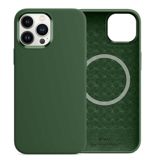 iPhone 13 Pro Max Kılıf Wiwu M-safe Magnetic Silikon Kapak