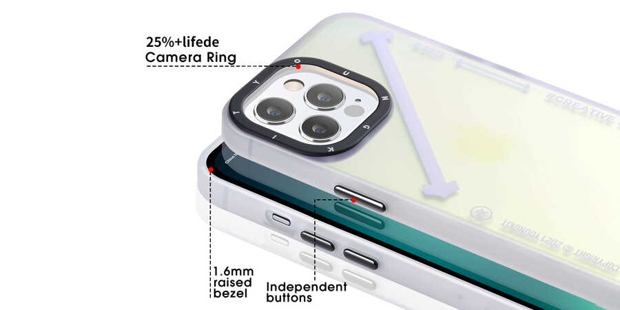 iPhone 13 Pro Max Kılıf YoungKit Fashion Culture Time Serisi Kapak