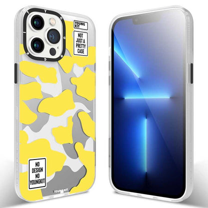 iPhone 13 Pro Max Kılıf YoungKit Kamuflaj Serisi Kapak