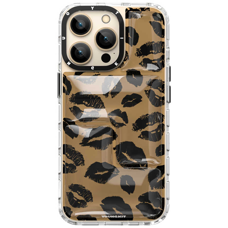 iPhone 13 Pro Max Kılıf YoungKit Leopard Article Serisi Kapak