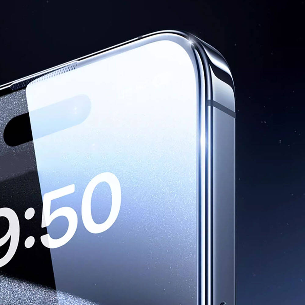 iPhone 13 Pro Max Wiwu GT-008 Polimer Oleofobik Kaplama Şeffaf Pürüzsüz Temperli Cam Ekran Koruyucu 10'lu Paket