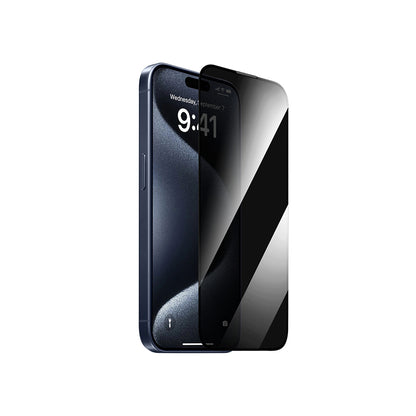 Apple iPhone 13 Pro Max Wiwu GT-011 Anti-Bakteriyel Özellikli Polimer Oleofobik Kaplama Temperli Privacy Cam Ekran Koruyucu
