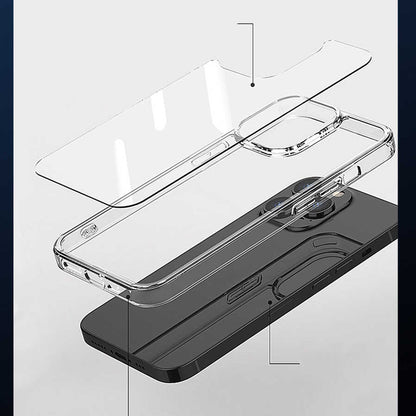 iPhone 13 Pro Max Wiwu M-safe Şarj Özellikli Lens Korumalı Şeffaf Silikon Kapak
