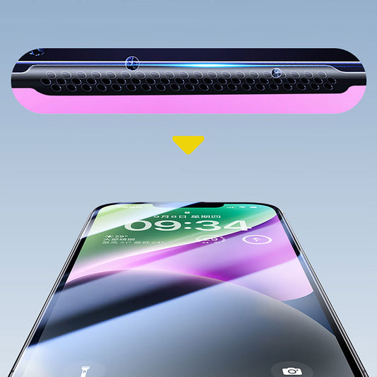 iPhone 13 Wiwu CZ-003 Mavi Işık Teknolojili Hidrofobik ve Oleofobik Parlama Önleyici Cam Ekran Koruyucu