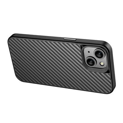 iPhone 14 Kılıf Aramid Karbon Fiber M-safe Özellikli Wlons Radison Kapak
