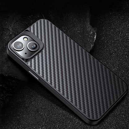 iPhone 14 Kılıf Aramid Karbon Fiber M-safe Özellikli Wlons Radison Kapak