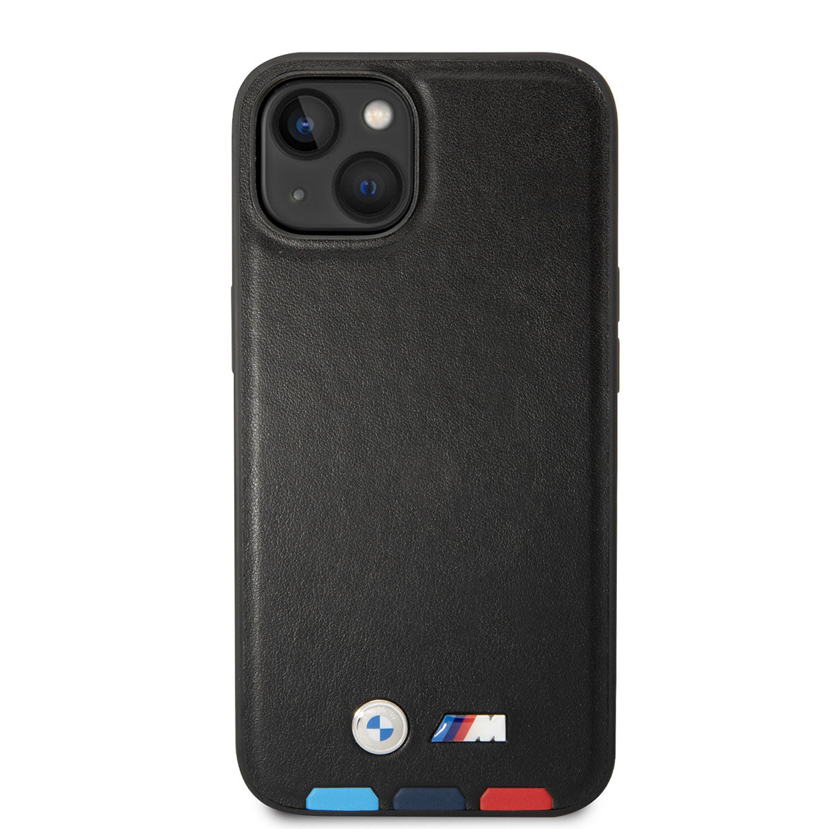 iPhone 14 Kılıf BMW M-safe Şarj Özellikli PU Deri 3 Renkli Logolu Dizayn Kapak