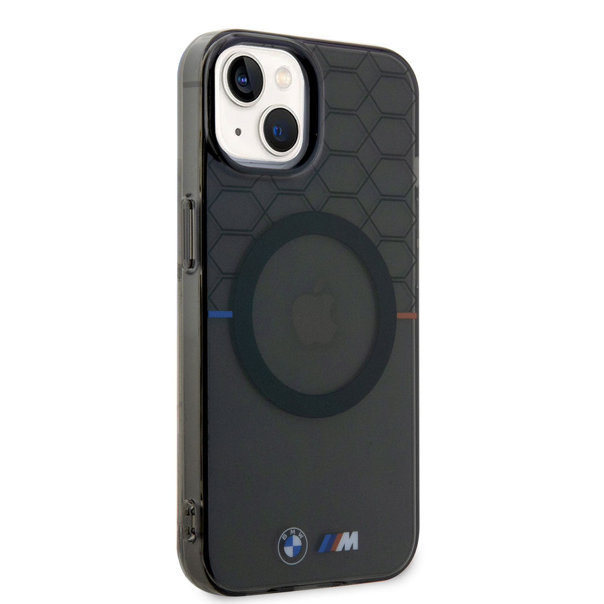 iPhone 14 Kılıf BMW M-safe Şarj Özellikli Transparan M Dizayn Kapak
