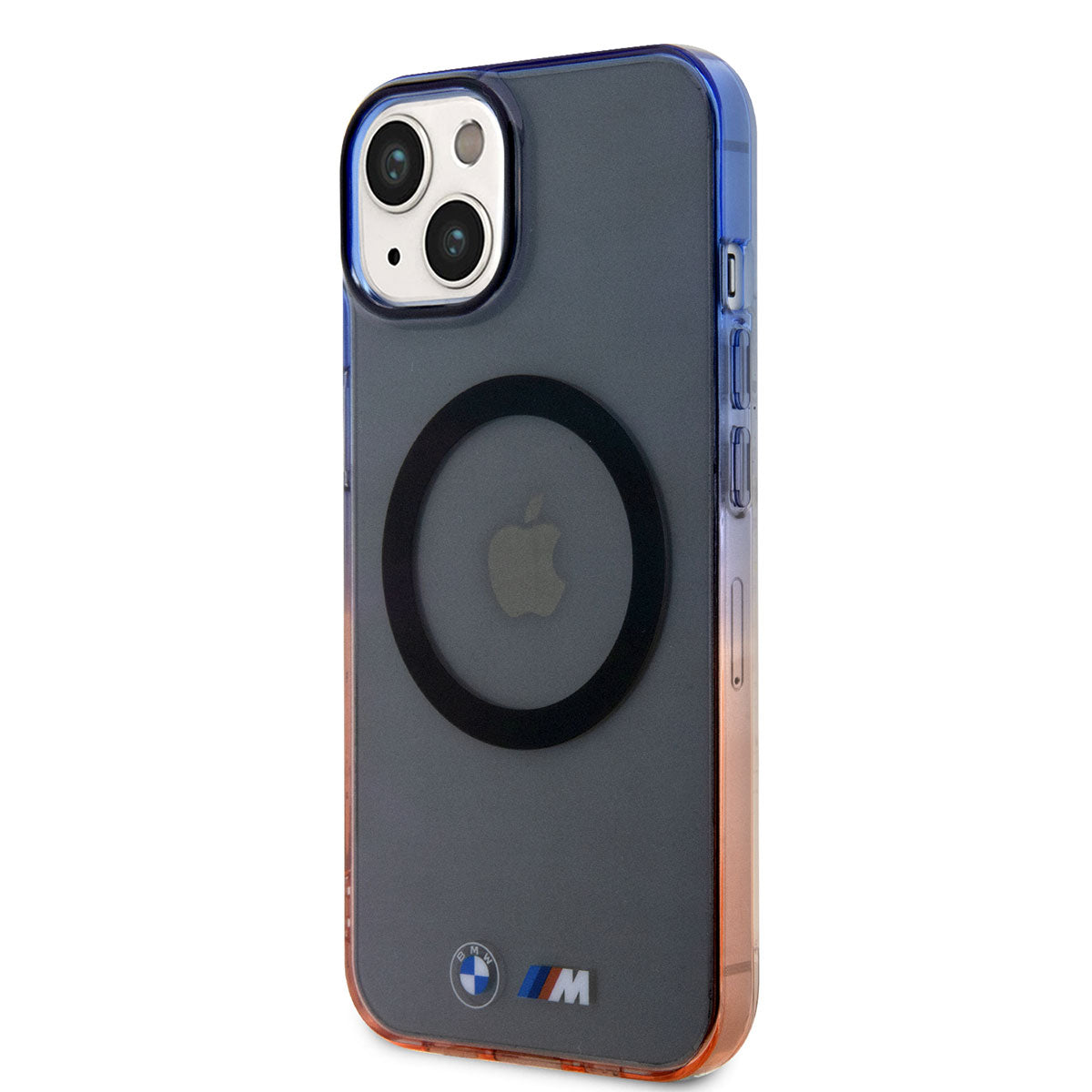 iPhone 14 Kılıf BMW M-safe Şarj Özellikli Transparan Renk Geçişli Dizayn Kapak