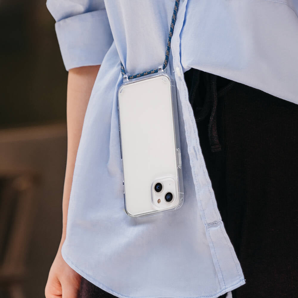 iPhone 14 Kılıf Boyun Askılı Şok Önleyicili Şeffaf Lisanslı Switcheasy Play Kapak