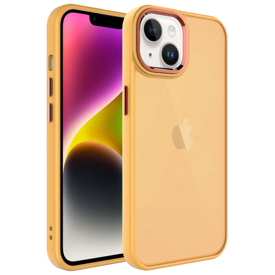 Apple iPhone 14 Kılıf Buzlu Sert PC Zore May Kapak