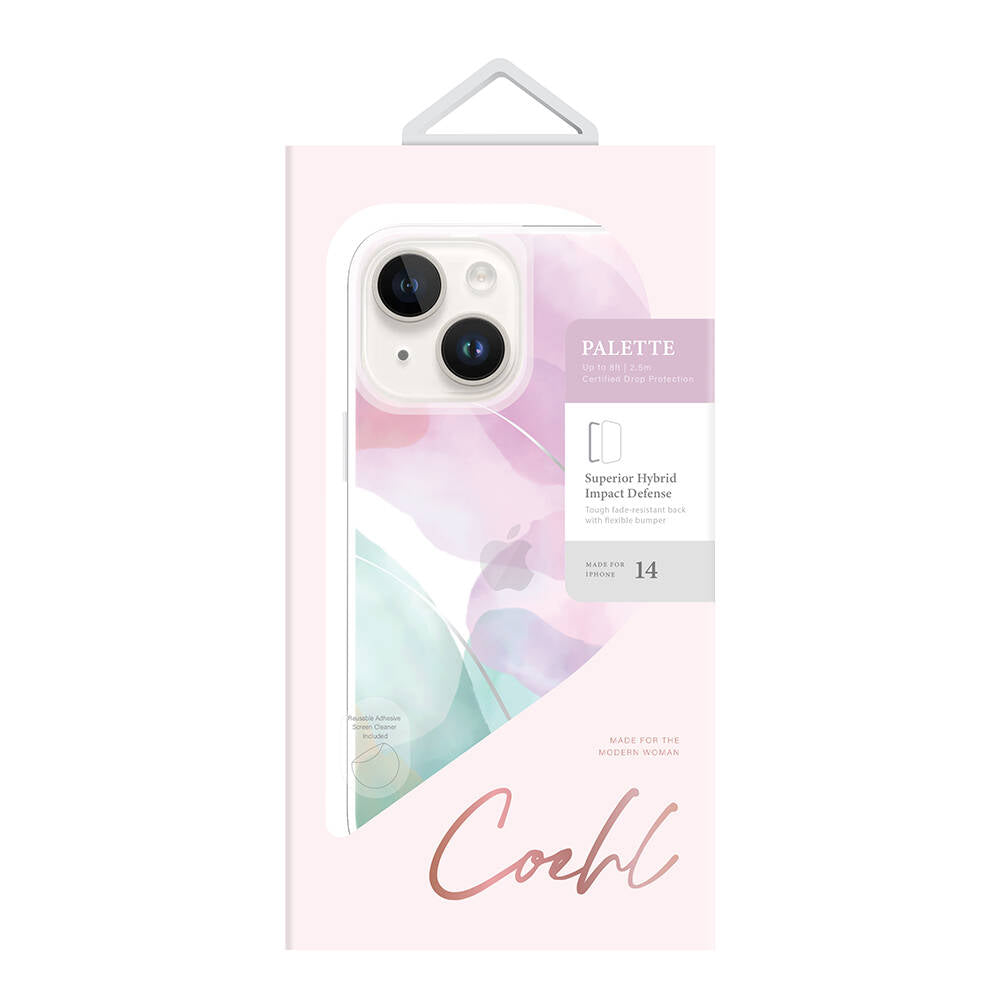 iPhone 14 Kılıf Dalgalı Çizgi Desenli Coehl Palette Kapak
