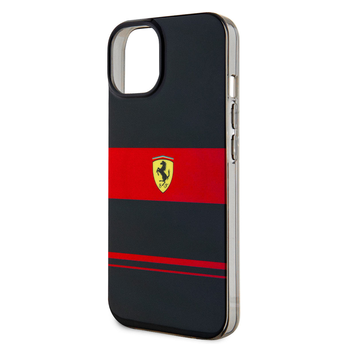iPhone 14 Kılıf Ferrari Orjinal Lisanslı M-safe Şarj Özellikli Yatay Çizgili Dizayn Kapak