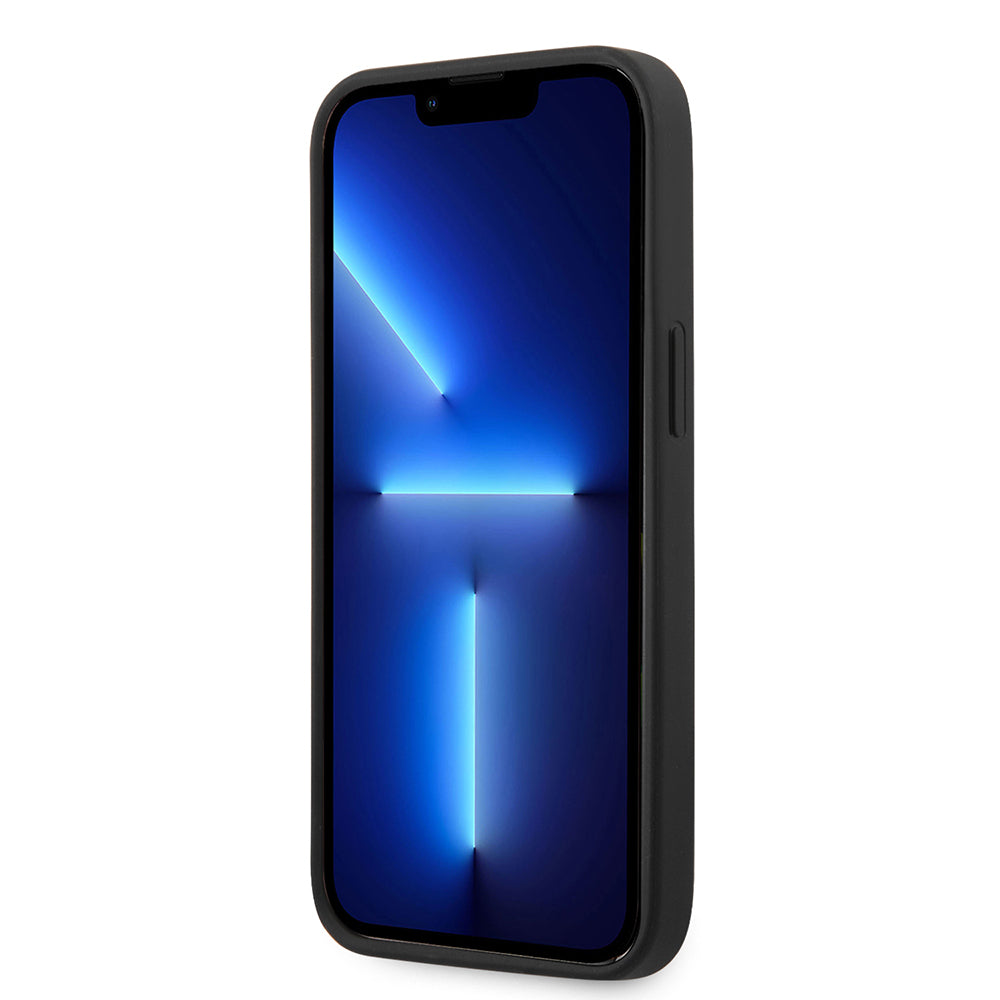iPhone 14 Kılıf Ferrari Orjinal Lisanslı Silikon Metal Logo Dizayn Kapak