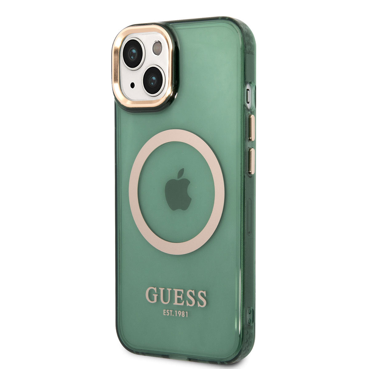 iPhone 14 Kılıf GUESS M-safe Şarj Özellikli Airbagli Dizayn Kapak