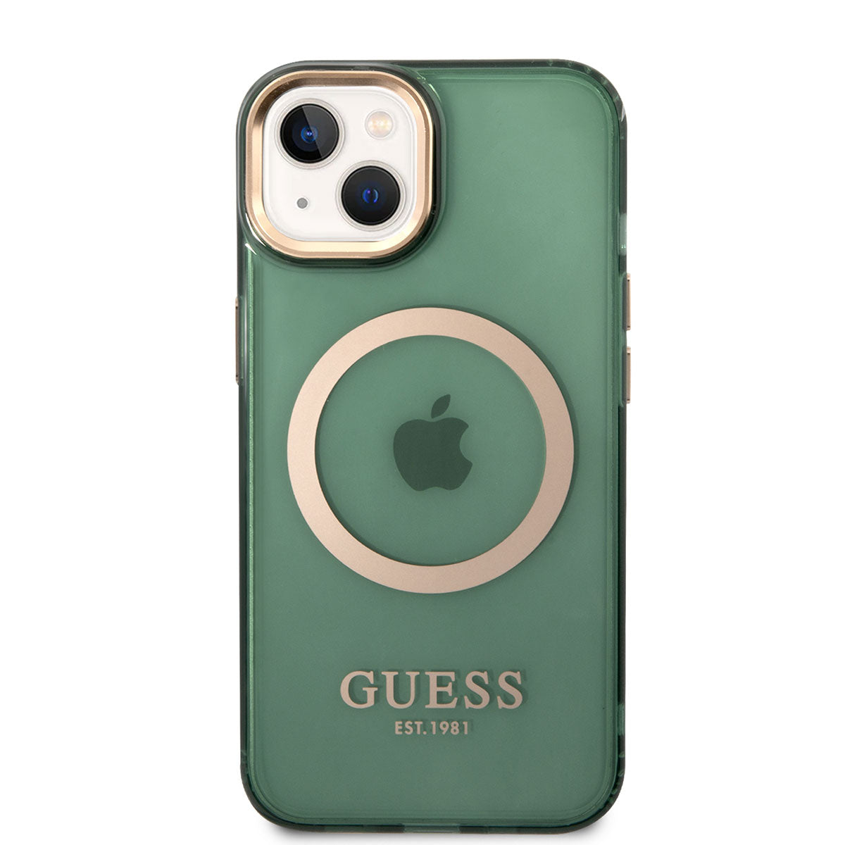 iPhone 14 Kılıf GUESS M-safe Şarj Özellikli Airbagli Dizayn Kapak