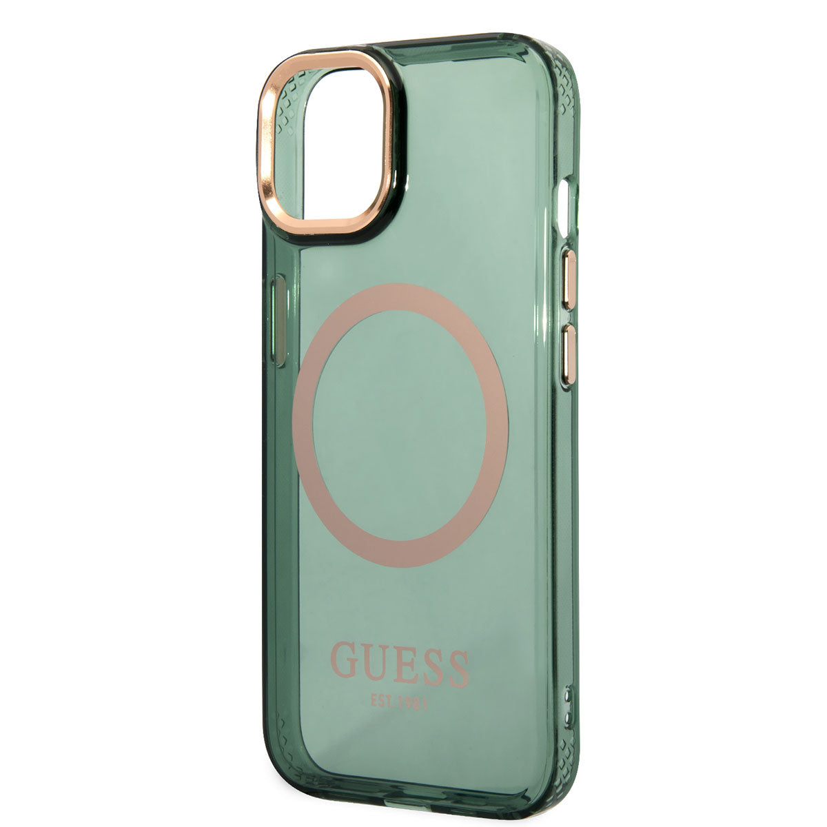 iPhone 14 Kılıf GUESS M-safe Şarj Özellikli Airbagli Dizayn Kapak