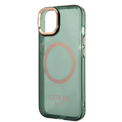 iPhone 14 Kılıf GUESS M-safe Şarj Özellikli Airbagli Dizayn Kapak