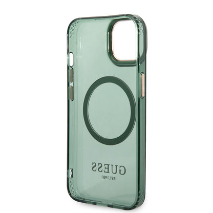 iPhone 14 Kılıf GUESS M-safe Şarj Özellikli Airbagli Dizayn Kapak