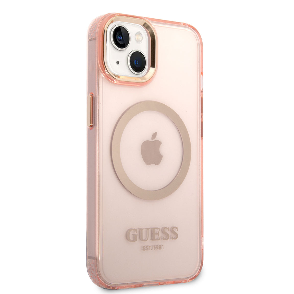 iPhone 14 Kılıf GUESS M-safe Şarj Özellikli Airbagli Dizayn Kapak