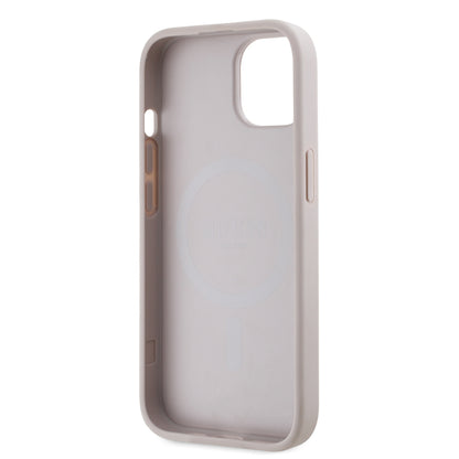 iPhone 14 Kılıf Guess Orjinal Lisanslı M-safe Şarj Özellikli 4G Desen Yazı Logolu Kapak