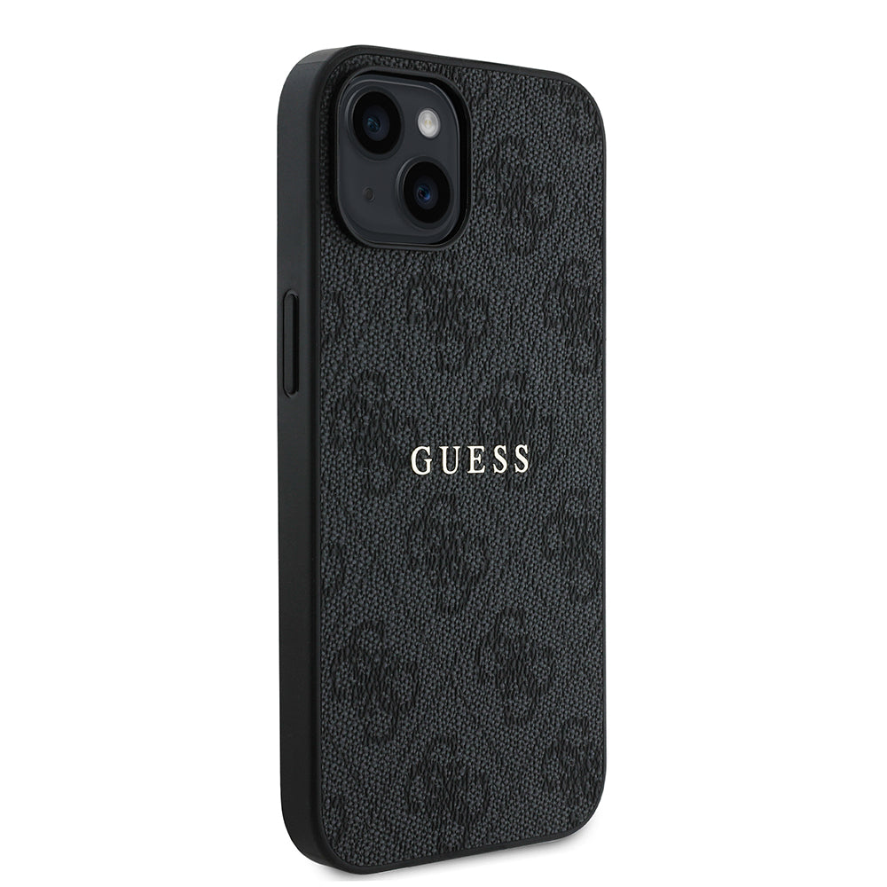 iPhone 14 Kılıf Guess Orjinal Lisanslı M-safe Şarj Özellikli 4G Desen Yazı Logolu Kapak