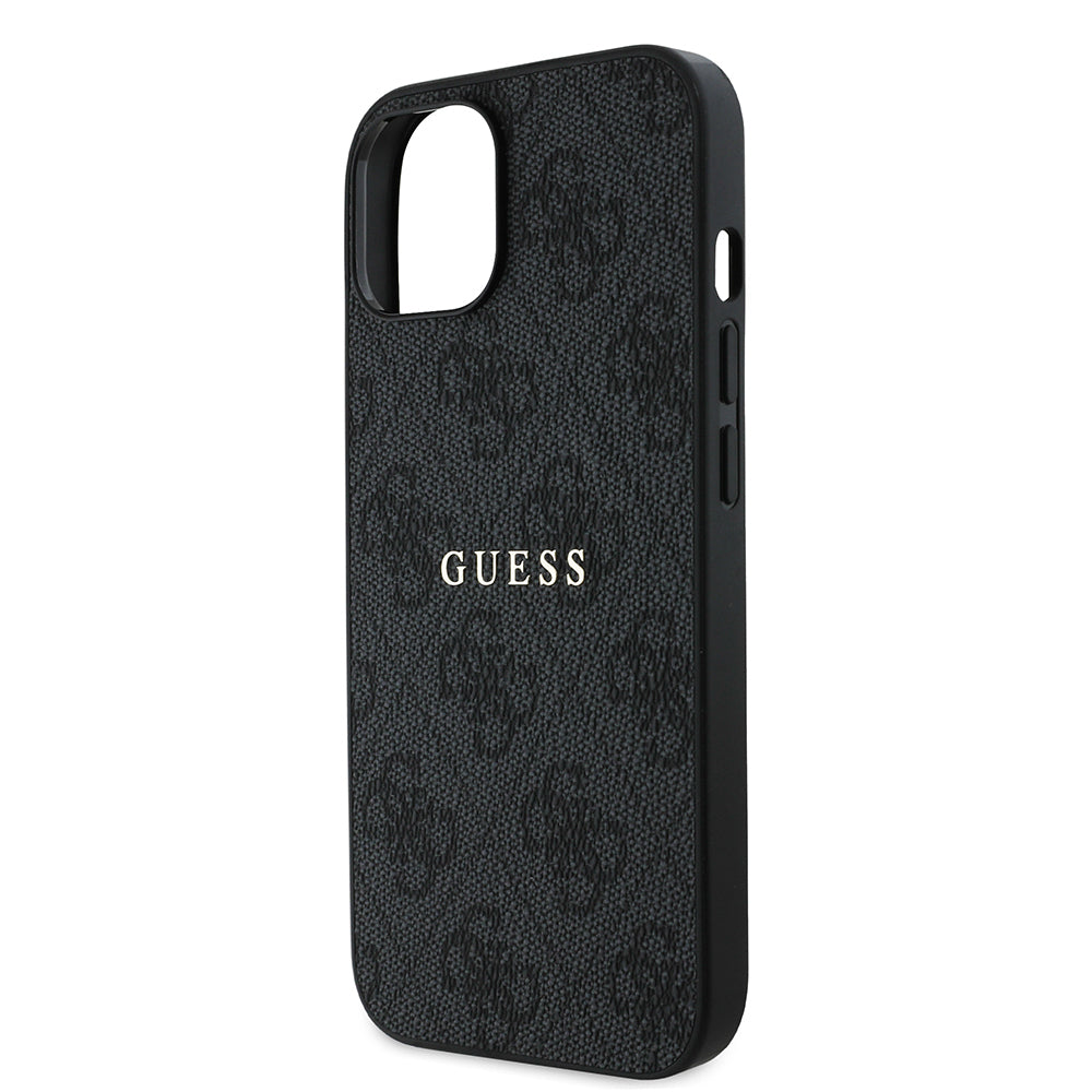 iPhone 14 Kılıf Guess Orjinal Lisanslı M-safe Şarj Özellikli 4G Desen Yazı Logolu Kapak