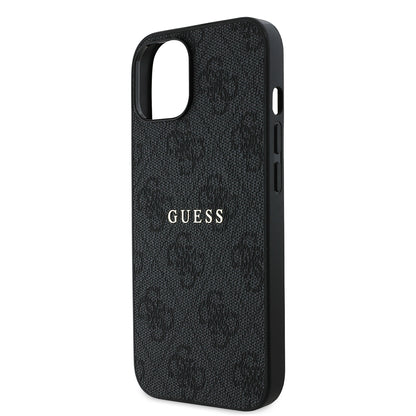 iPhone 14 Kılıf Guess Orjinal Lisanslı M-safe Şarj Özellikli 4G Desen Yazı Logolu Kapak