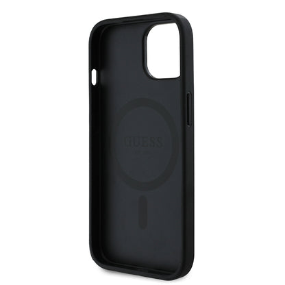 iPhone 14 Kılıf Guess Orjinal Lisanslı M-safe Şarj Özellikli 4G Desen Yazı Logolu Kapak