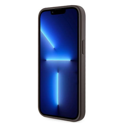 iPhone 14 Kılıf Guess Orjinal Lisanslı M-safe Şarj Özellikli 4G Şerit Tasarımlı Printed Kapak