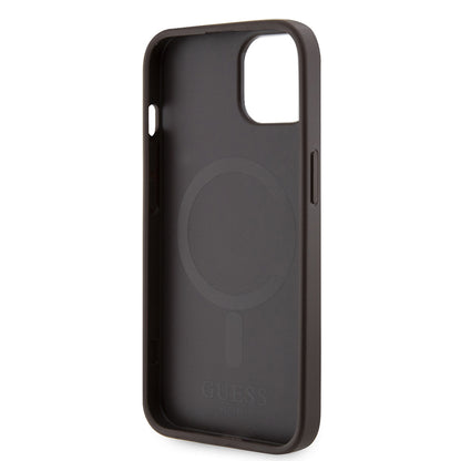 iPhone 14 Kılıf Guess Orjinal Lisanslı M-safe Şarj Özellikli 4G Şerit Tasarımlı Printed Kapak