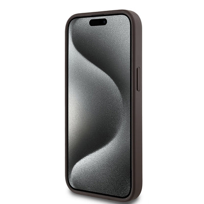 iPhone 14 Kılıf Guess Orjinal Lisanslı M-safe Şarj Özellikli Yazı Logolu Circle Classic Kapak