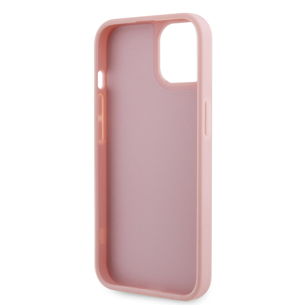 iPhone 14 Kılıf Guess Orjinal Lisanslı Taşlı Arka Yüzey Üçgen Logolu Kapak
