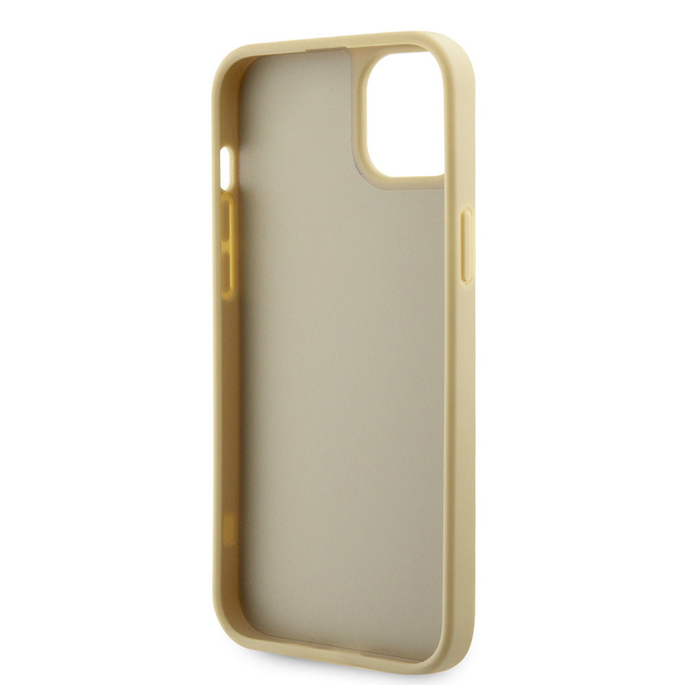 iPhone 14 Kılıf Guess Orjinal Lisanslı Taşlı Arka Yüzey Üçgen Logolu Kapak