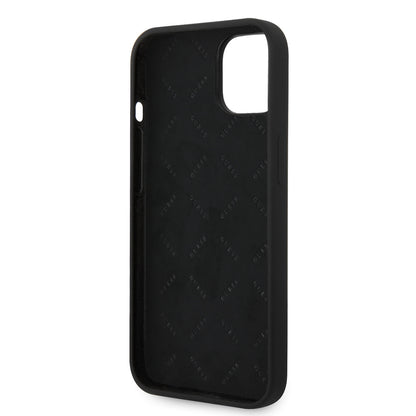 iPhone 14 Kılıf Guess Orjinal Lisanslı Yazı ve Taşlı 4G Logolu Silikon Kapak