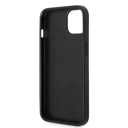 iPhone 14 Kılıf Guess PU Deri Büyük Metal Logo Dizaynlı Kapak