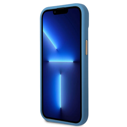 iPhone 14 Kılıf GUESS PU Deri Metal Logo Dizaynlı Kapak