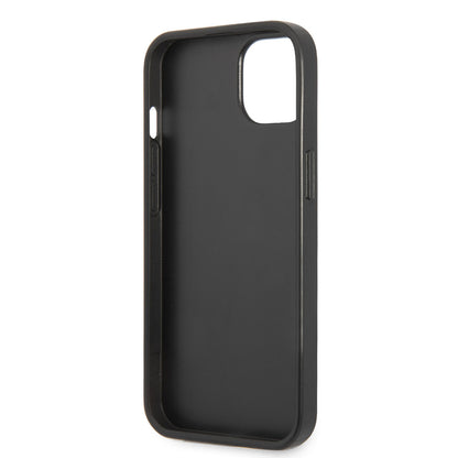 iPhone 14 Kılıf GUESS PU Safran Deri Üçgen Logo Dizayn Kapak